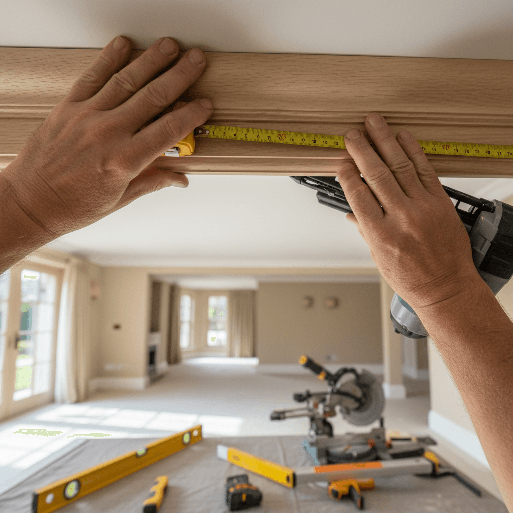 Installing custom architectural woodwork and trim